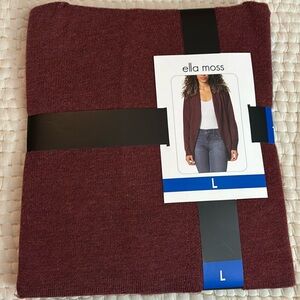 Ella Moss Maroon Cardigan